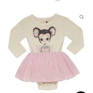 Rock Your Baby Cream and Pink One Piece